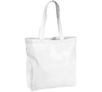 Westford Mill Bag For Life Maxi Tote Bag - White / Tubular & - & Plain Design
