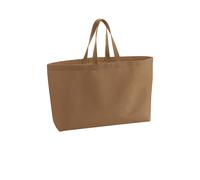 Westford Mill Women's Canvas Oversized Tote Bag in Light Brown Westford Mill Light Brown One Size