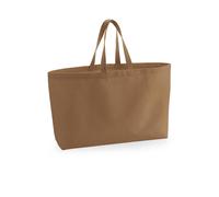 Westford Mill Women's Canvas Oversized Tote Bag in Light Brown Westford Mill Light Brown One Size