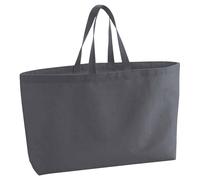 Westford Mill Women's Canvas Oversized Tote Bag in Mid Grey Westford Mill Mid Grey One Size