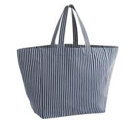 Westford Mill Women's Contrast Striped Beach Oversized Tote Bag in Navy Westford Mill Navy One Size