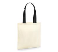 Westford Mill EarthAware Contrast Handle Organic Bag For Life - Natural/Black