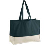 Westford Mill EarthAware Contrast Tote Bag B - Dark Marine/Natural