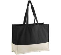 Westford Mill EarthAware Contrast Tote Bag - Black/Natural