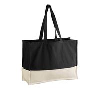 Westford Mill EarthAware Contrast Organic Tote - Black/Natural