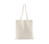 Westford Mill Women's Plain Cotton Tote Bag in Natural Westford Mill Natural One Size