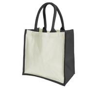 Westford Mill Women's Printers Midi Jute Bag (14 Litres) Pack of 2 in Black Westford Mill Black One Size
