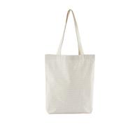 Westford Mill Women's Striped Cotton Tote Bag in Grey Westford Mill Grey One Size