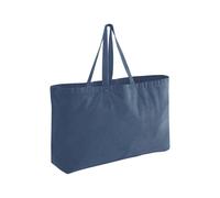 Westford Mill Women's Washed Garment Dyed Oversized Tote Bag in Mid Blue Westford Mill Mid Blue One Size