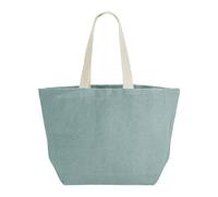 Westford Mill Women's Washed Jute Beach Soft Touch Tote Bag in Duck Egg Blue Westford Mill Duck Egg Blue One Size