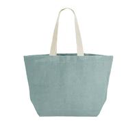 Westford Mill Women's Washed Jute Tote Bag in Duck Egg Blue Westford Mill Duck Egg Blue One Size