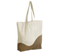Westford Mill Women's Wave Cotton Maxi Tote Bag in Medium Beige Westford Mill Medium Beige One Size