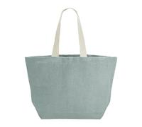 Westford - Soft Washed Jute Beach Bag - Duck Egg Blue Jute Tote bag - Bag for men & for women - One Size travel bag, gym bag & tote barrel bag