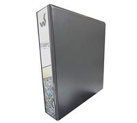 Westgate Supplies 4 Ring Black Stamp Binder with 50 quadrilled leaves - Bonus WS Perforation Gauge