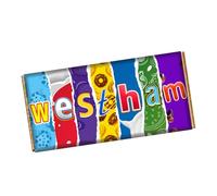WESTHAM England Football Club Team Chocolate Bar Wrapper Novelty Gift Present On Birthday SportDay CH-9361 (without chocolate bar (wrapper only))