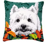 Westie Between Leaves