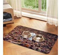 Westie Bokeh West Highland White Terrier Dogs,Waterproof Pet Feeding Mat,PU Leather Placemats for Cat Dog Water Bowl,Food Mats,30x45cm