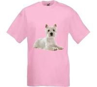 Westie Dog Pet Friends Family Forever Adult T Shirt Various Sizes And Colours (Light Pink, XL)