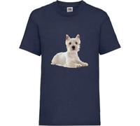 Westie Dog Pet Friends Family Forever Adult T Shirt Various Sizes And Colours (Navy Blue, S)