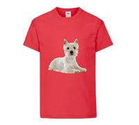 Westie Dog Pet Friends Family Forever Adult T Shirt Various Sizes And Colours (Red, XL)