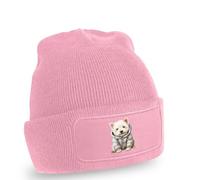 Westie Dog Puffer Jacket Design Beanie Westie Dog Pet Animal Birthday Gift For Him And Her O/S