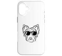 Westie dog sunglasses Case for iPhone 16 Plus