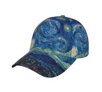 Smokey The Bear Baseball Cap Men Women Classic Adjustable for Running Workout and Outdoor Activitie All Season Dad Hat Gift, The Starry Night Van Gogh, One size