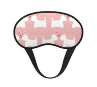 Westie Dogs Pattern, Full Eye Covers Light Blocking Eye Masks Blackout Sleep Eye Muffs