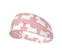 Westie Dogs Pattern,Sports Sweatband for Unisex Multi Headband Elastic Exercise Hairband