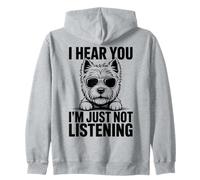 Westie Funny West Highland White Terrier Zip Hoodie