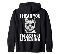 Westie Funny West Highland White Terrier Zip Hoodie