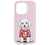Westie I Love Mom Dog Sweater White Terrier Mother's Day Case for iPhone 15 Pro