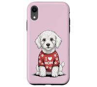 Westie I Love Mom Dog Sweater White Terrier Mother's Day Case for iPhone XR