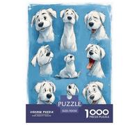 Westie Jigsaw Puzzles 1000 Pieces Impossible Challenge Toy Educational Games Home Decoration for Adults& Kids 70x50cm/1000pcs