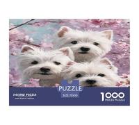 Westie Jigsaw Puzzles 1000 Pieces Impossible Challenge Toy Educational Games Home Decoration for Adults& Kids 70x50cm/1000pcs