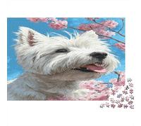 Westie Jigsaw Puzzles Puzzle for Adults Kids.1000 Pieces Educational Games Home Decoration Eco-friendly Paper Puzzle 70x50cm/1000pcs