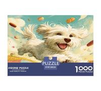 Westie Jigsaw Puzzles Puzzle for Adults Kids 1000 Pieces Great Gifts Challenge Toy for Educational Games Gifts Eco-friendly Paper Puzzle 38x26cm/1000pcs