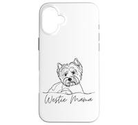 Westie Mama - West Highland White Terrier Mom Artistic Line Case for iPhone 16 Plus