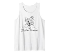 Westie Mama - West Highland White Terrier Mom Artistic Line Tank Top