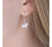 Westie Silver Earrings