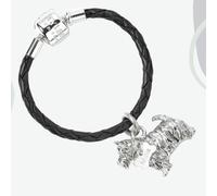 Westie Silver Keyring - Personalised