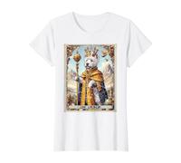 Westie Tarot Card Dog Value Graphic T-Shirt, Women, White, S