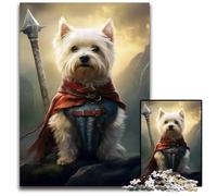 Westie Viking Jigsaws 1000 Pieces for Adults Jigsaw Puzzles for Adults Home Activity for Holidays Birthdays And Family Game Nights 1000 PCS(75x50cm)