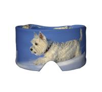 Westie Winter West Highland White Terrier Dogs, Full Eye Covers Light Blocking Eye Mask Sleep Eye and Ear Muffs