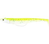 Westin Magic Minnow Weedless Jig Sea Bait, Colour: Sparkling Chartreuse, Weight/Length/Hook Size: 28 g / 12.5 cm / Size 1/0