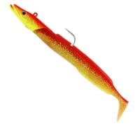 Westin Sandy Andy Jig 14 cm, 32 g, 1 Jig Head + 2 Rubber Fish, Colour: Tequila Sunrise
