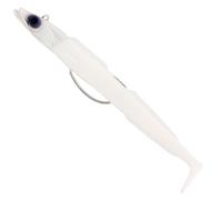 Westin Sandy Andy Weedless Jig Sinking Rubber Fish - Bright White - Weight/Length/Hook Size: 33g / 6"/Size 2/0