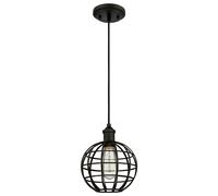 Westinghouse 1 Light Indoor Pendant Single Fitting matte black with globe cage