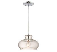 Westinghouse 1 Light Pendant Single Indoor Fixture chrome and round clear glass