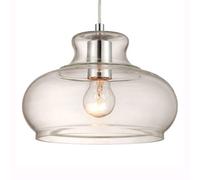 Westinghouse Lighting 1 Light Pendant, Clear LampShade, Steel, E27, Chrome - NEW